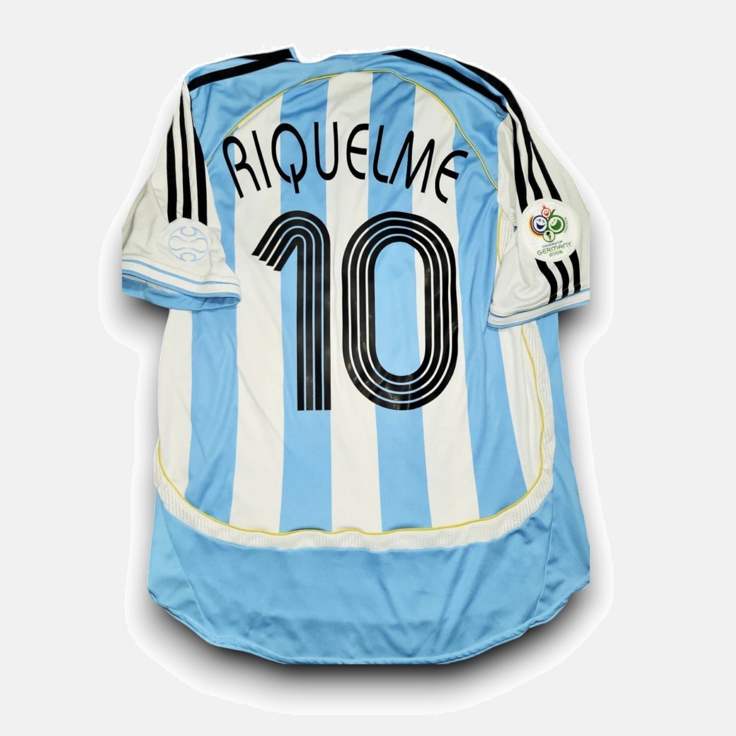 RIQUELME #10 Argentina Retro Jersey Home 2006