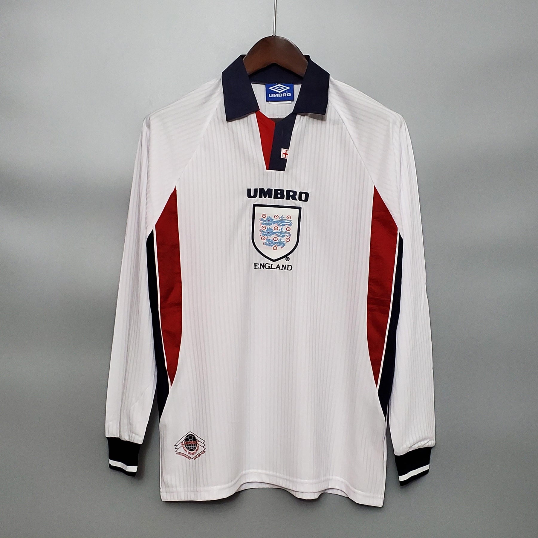 England Retro Home Jersey 1998 - Long Sleeve