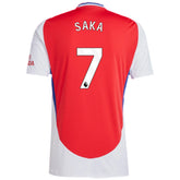 #7 Saka Arsenal Home Jersey 2024/2025 - Red and White