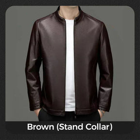 Chaqueta de cuero clásica para hombre – Estilo y elegancia duradera