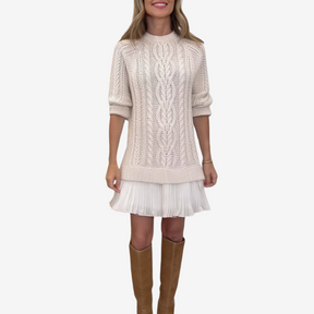 Zorina - Vestido De Punto Con Falda Plisada