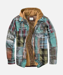 Alex | Chaqueta patchwork de cuadros