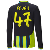 #47 Foden Manchester City Away Jersey 2024/2025 Long Sleeve