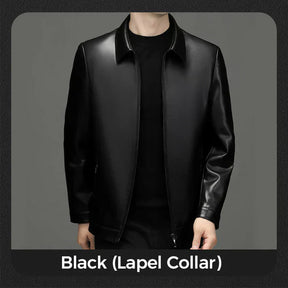 Chaqueta de cuero clásica para hombre – Estilo y elegancia duradera