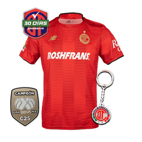 Toluca Jugador Home 2025/26 + Parche de Campeón