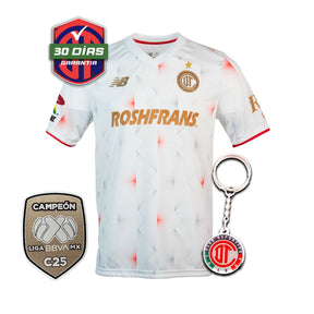 Toluca Jugador Away 2025/26 + Parche de Campeón