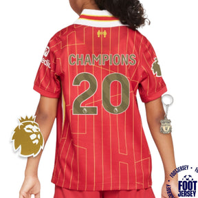 Liverpool Home Jersey 2024/2025 - CHAMPIONS 24/25 & Gold Trophy