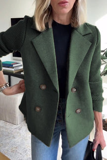 Kittiya - Elegante Blazer De Punto Con Manga Larga