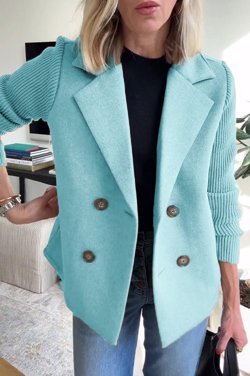 Kittiya - Elegante Blazer De Punto Con Manga Larga