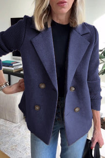 Kittiya - Elegante Blazer De Punto Con Manga Larga