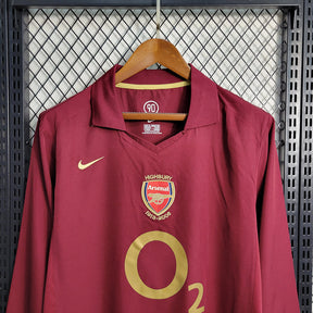Arsenal Home Jersey 2005/06 Retro Long Sleeve
