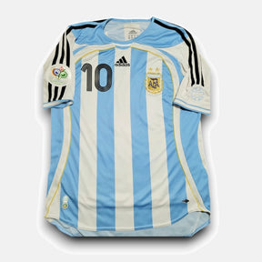 RIQUELME #10 Argentina Retro Jersey Home  2006