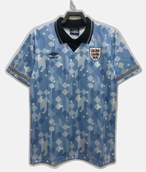 England 1990 Blue Edition Jersey - Retro Version