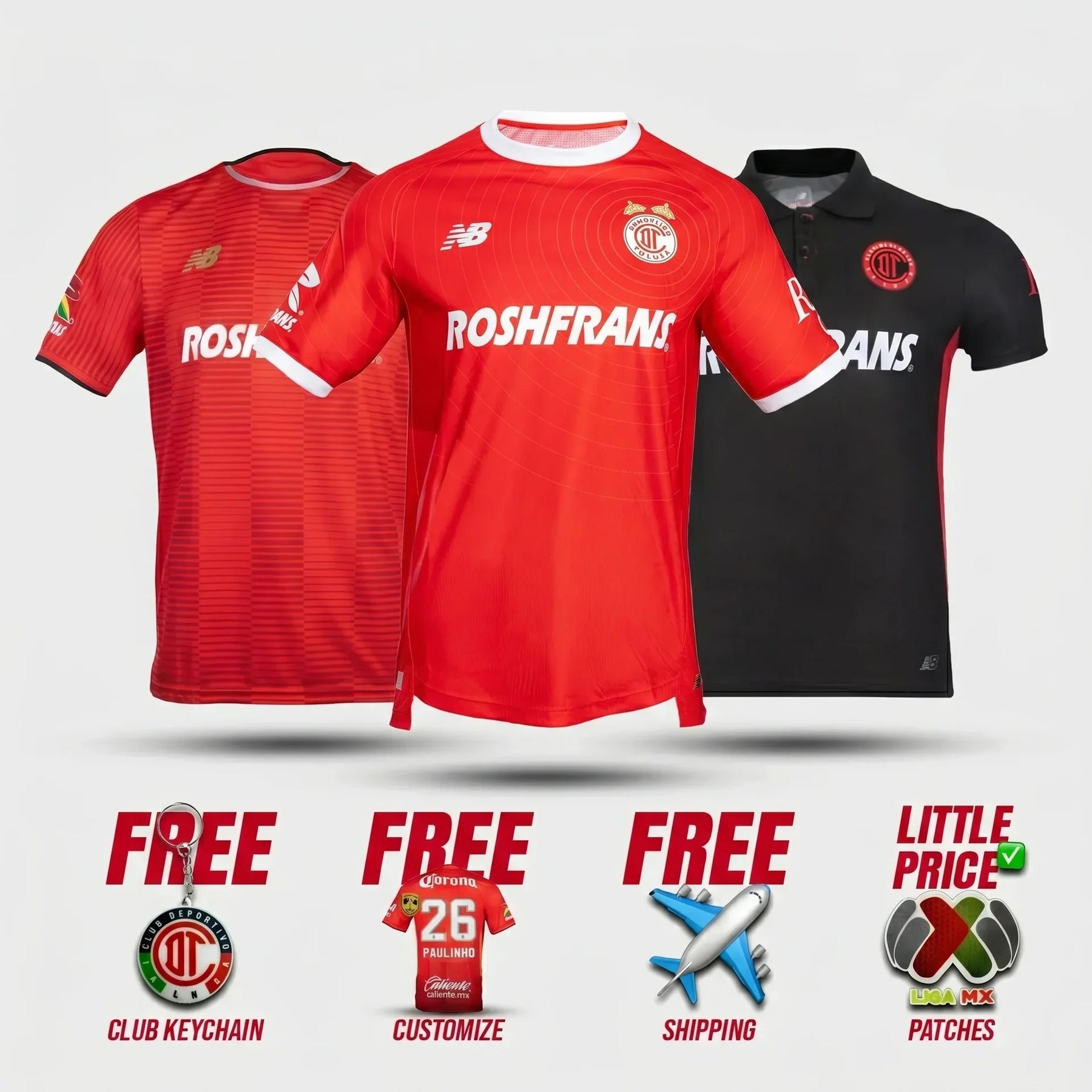 COMBO Toluca Home, Bicampeón and Third 2025/26