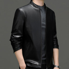Chaqueta de cuero clásica para hombre – Estilo y elegancia duradera