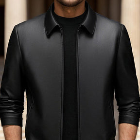 Chaqueta de cuero clásica para hombre – Estilo y elegancia duradera