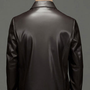 Chaqueta de cuero clásica para hombre – Estilo y elegancia duradera