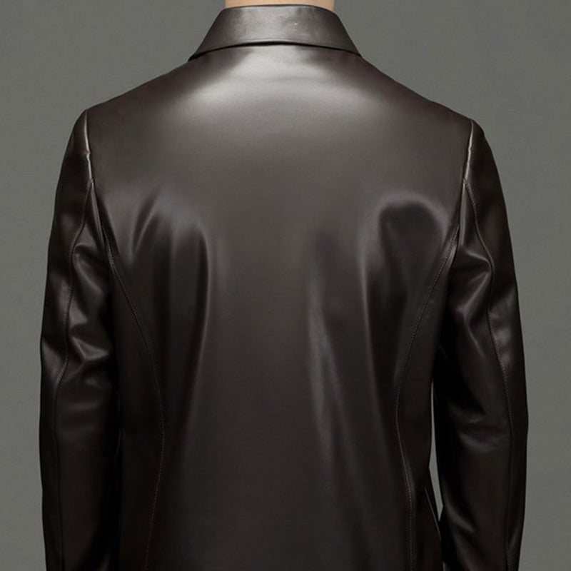 Chaqueta de cuero clásica para hombre – Estilo y elegancia duradera