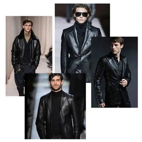 Chaqueta de cuero clásica para hombre – Estilo y elegancia duradera
