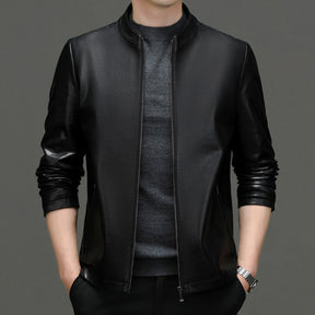 Chaqueta de cuero clásica para hombre – Estilo y elegancia duradera