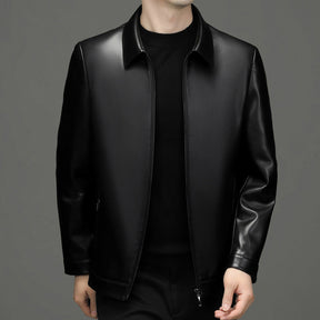 Chaqueta de cuero clásica para hombre – Estilo y elegancia duradera
