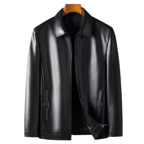 Chaqueta de cuero clásica para hombre – Estilo y elegancia duradera