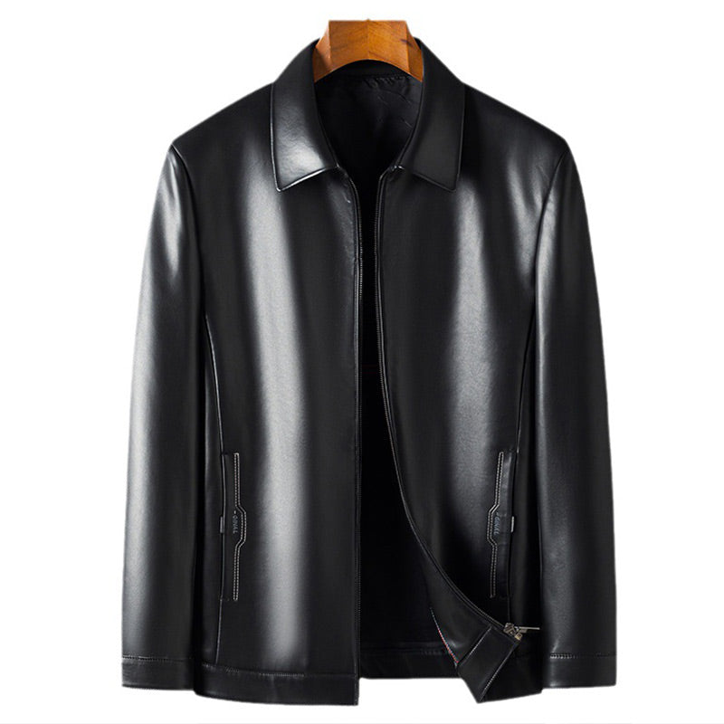 Chaqueta de cuero clásica para hombre – Estilo y elegancia duradera