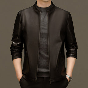 Chaqueta de cuero clásica para hombre – Estilo y elegancia duradera