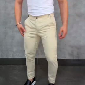 Pantalones elásticos ajustados para hombre – Comodidad y estilo