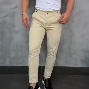 Pantalones elásticos ajustados para hombre – Comodidad y estilo