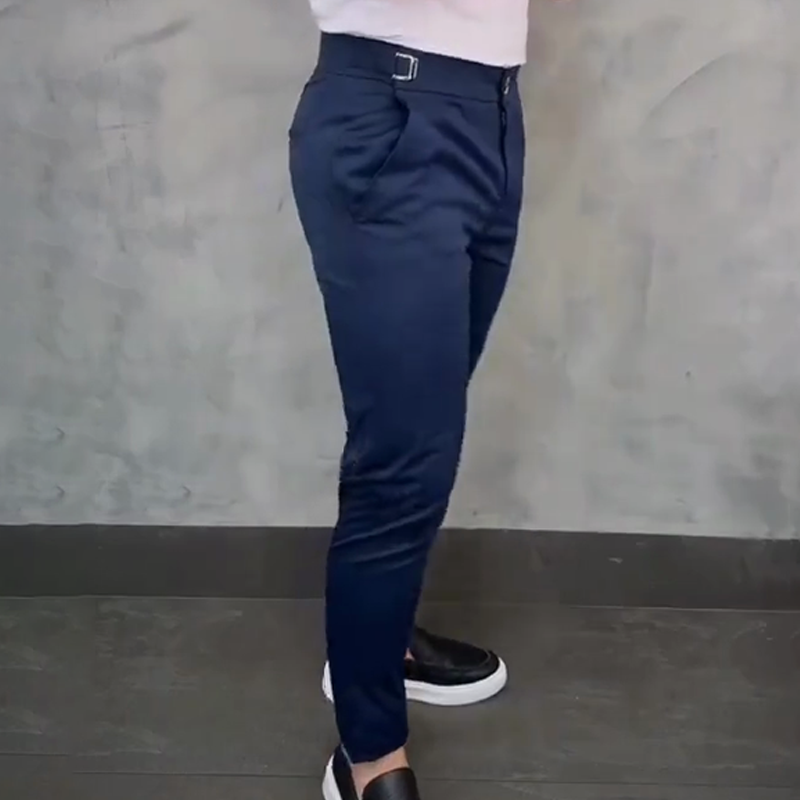 Pantalones elásticos ajustados para hombre – Comodidad y estilo