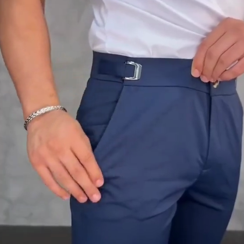 Pantalones elásticos ajustados para hombre – Comodidad y estilo