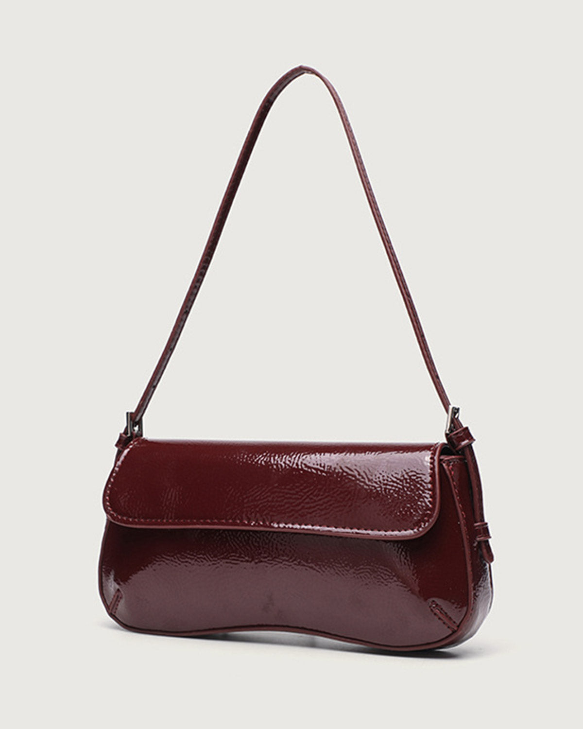 Bolso femenino de cuero PU color rojo