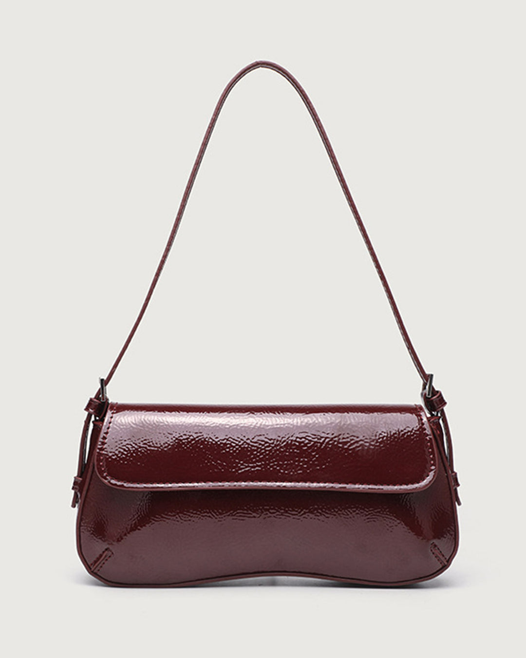Bolso femenino de cuero PU color rojo